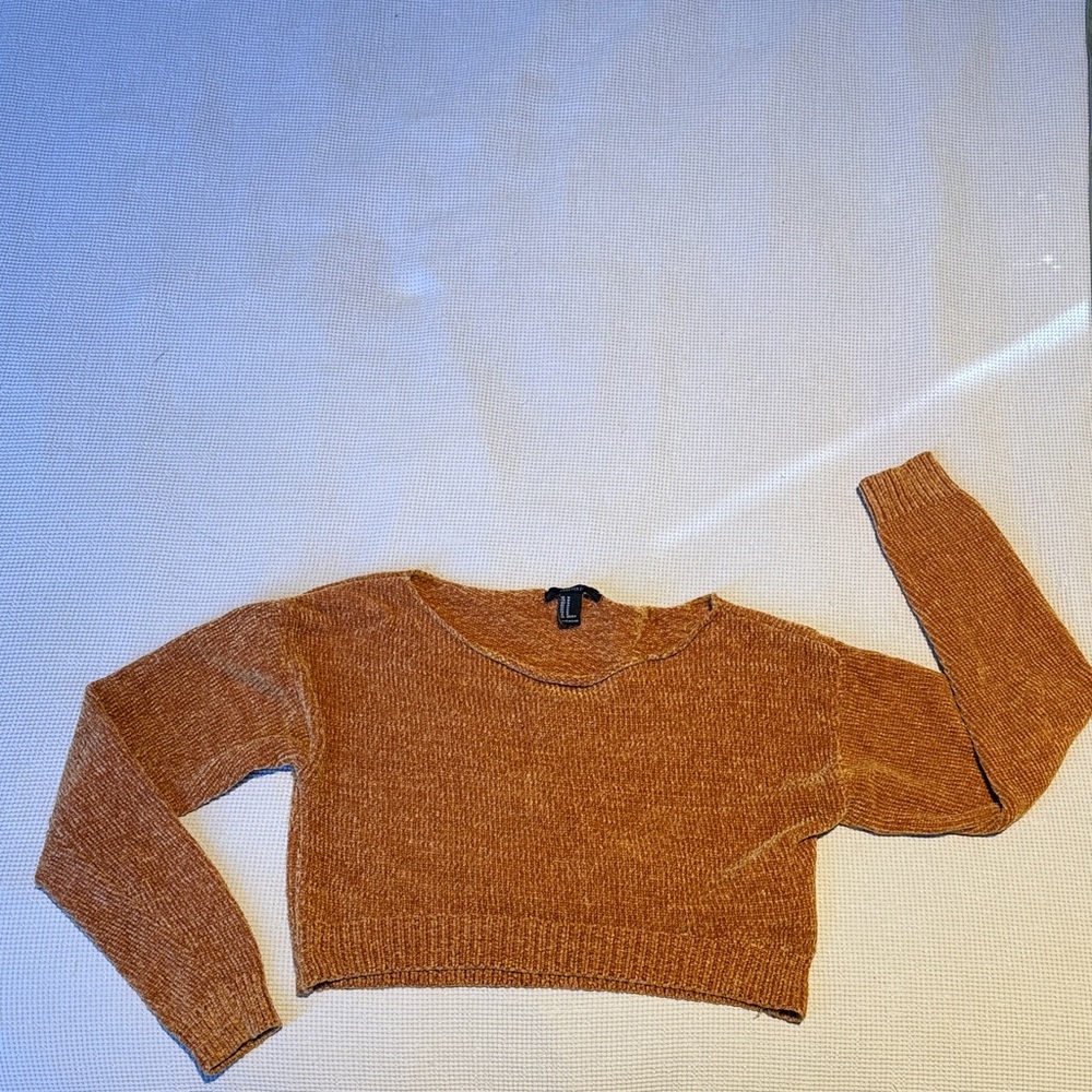 Forever 21- Burnt Orange, Cropped Sweater